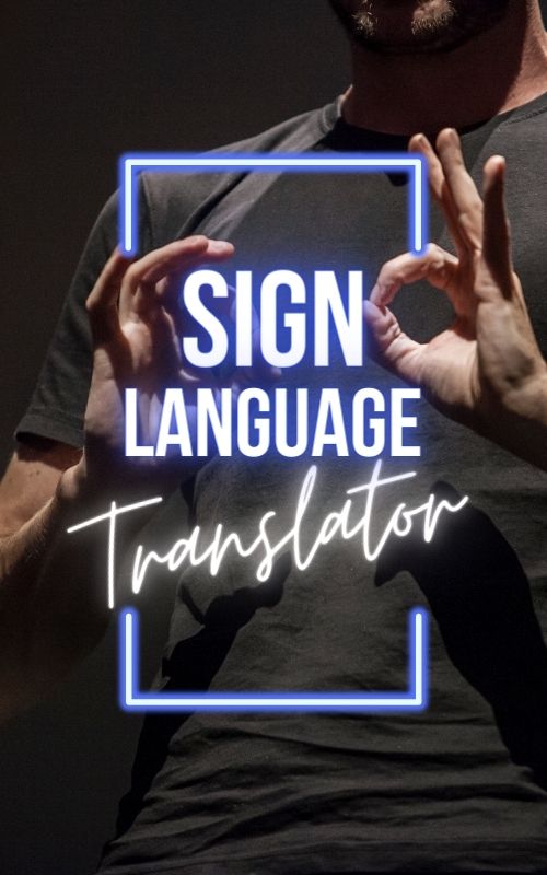Certified Sign Language Interpreter Service